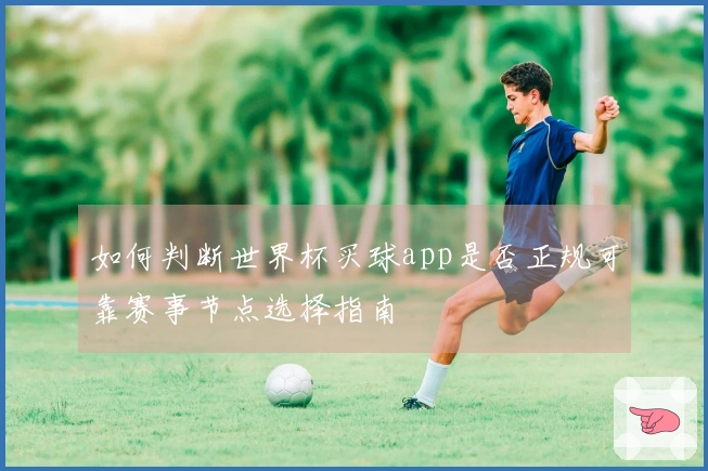 如何判断世界杯买球app是否正规可靠赛事节点选择指南